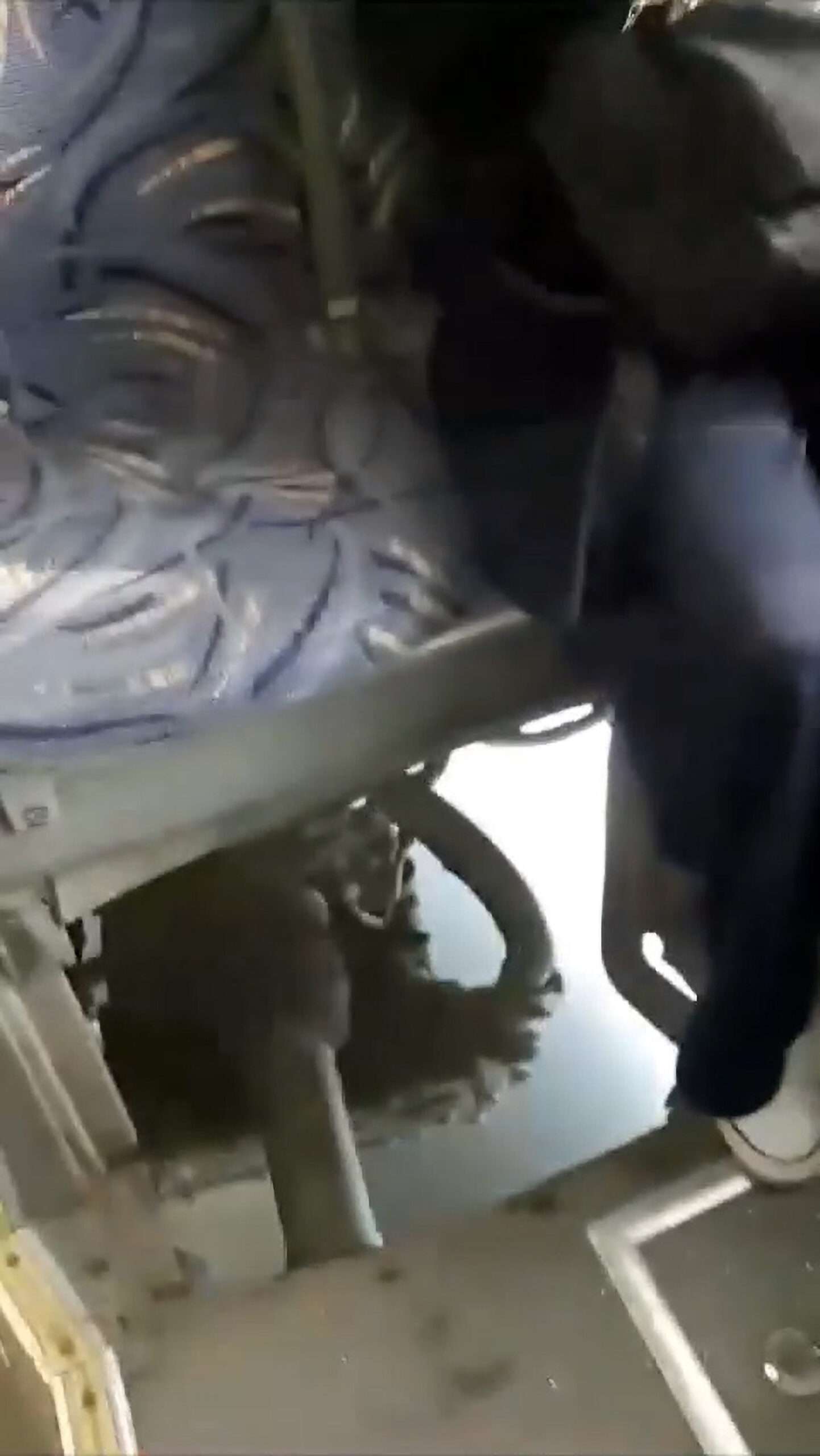 Read more about the article  Public Bus Filmed Driving With Woman Sitting Above Massive Hole In Floor
