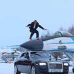 Stuntman Ready For Hollywood After 50 Cent Reposts Amazing Clip Of Him Jumping Over Fighter Jet From Top Of Rolls Royce